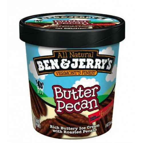 Ben & Jerry's Butter Pecan Ice Cream 16 Fl. Oz. Tub